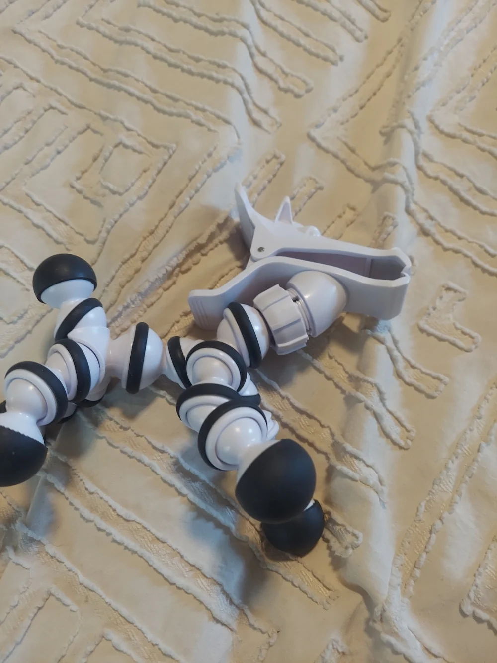Bendable Style Phone Tripod Mount Clamp Holder White Black